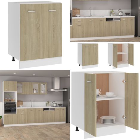 Armoire de plancher Chêne sonoma 60x46x81,5cm Bois d’ingénierie - armoire de plancher - armoires de plancher - Home & Living (1/5)