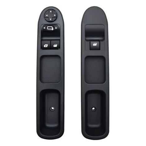 Commande Leve Vitre 207 Passager + Côté Conducteur 2 Pièces, Interrupteur de Lève-Vitre 207 pour Peugeot 207 Citroen c3 6554.QC, Bouton électrique Fenêtre 6 broches 6490HQ 6554HJ (1/5)