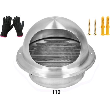 110 extracteur externe en acier inoxydable évent externe réutilisable sortie de Ventilation d'air ronde pour la cuisine (1/5)