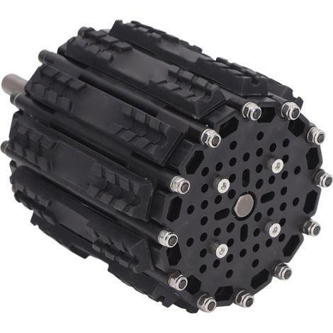 Kettenrad aus rutschfestem POM-Gummi, 112,1 mm Durchmesser, 124 mm Breite, Kettenglieder (1/5)