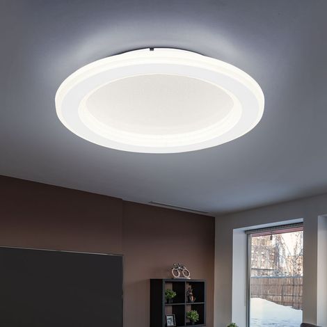 Globo - plafonnier - Tini - blanc - métal - Ø 30cm - LED - (1/5)