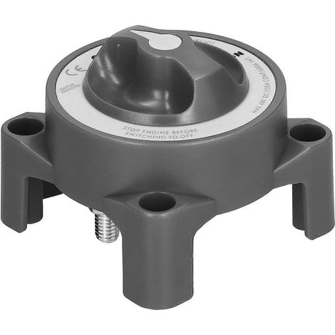 Mini interrupteur de batterie, 2 positions, marche/arrêt, coupe-circuit, coupure d'alimentation 12–48 V, pour voiture, bateau, machine, noir (1/4)
