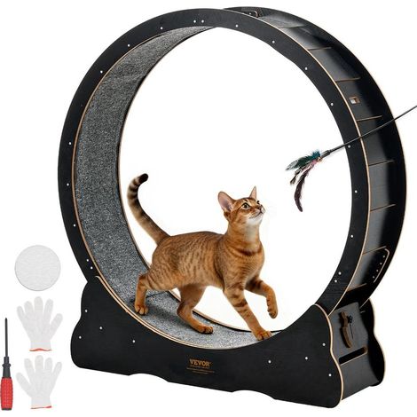 120 cm roue pour chat, tapis roulant d’intérieur pour course et marche, pour chats de 8,6 à 12,7 kg (1/5)