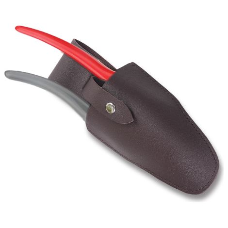 étui de sécateur en cuir marron foncé modèle a091 lot de 3 pour rangement et protection d outils de jardinage en extérieur (1/4)