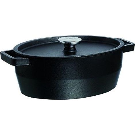 Pyrex - SlowCook - Cocotte Ovale en Fonte Compatible tous feux dont induction Ø 33 cm