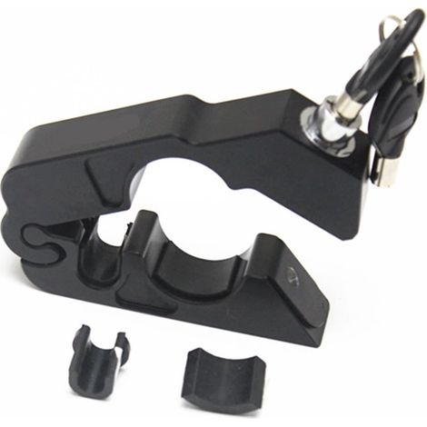 Antivol de guidon et de levier de frein pour moto - portable - alliage - antivol (noir) (1/4)