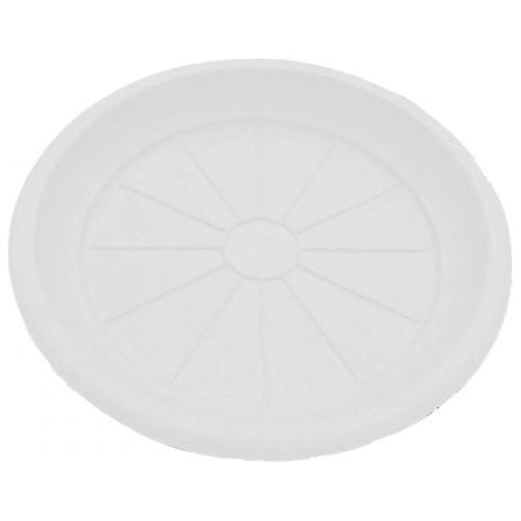SOTTOVASO TONDO """BIANCO""" (VASO Ø40CM) Ø32X4,2HCM (1/2)