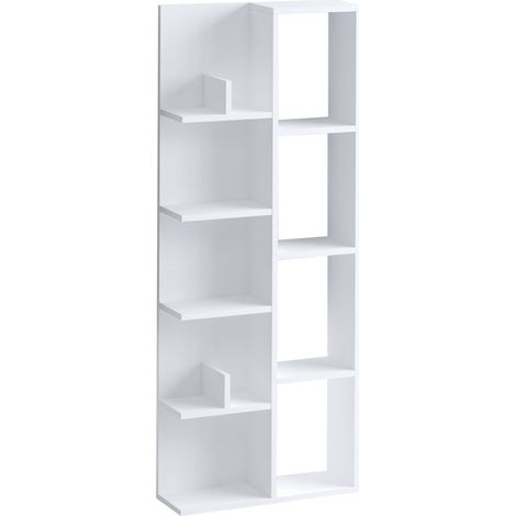 Bücherregal aus Holz "Viva" - 60 x 18 x 150 cm - Weiß