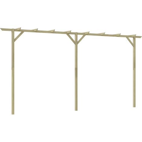 vidaXL Pérgola de jardín de madera 410x40x203 cm (1/2)