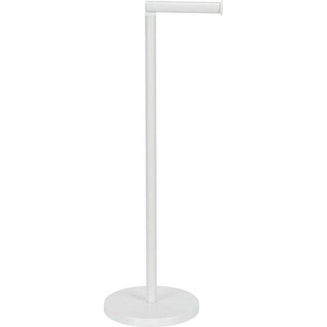 2-in-1 Weißer, freistehender Toilettenpapierhalter für 4 Rollen, minimalistisches Design, Metall, praktischer Toilettenpapierhalter, Aufbewahrung für Toilettenpapierrollen, modernes WC-Zubehör, 21 x 5 (1/4)