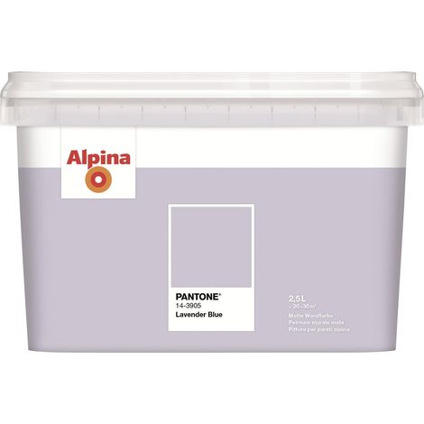 Alpina Wandfarbe Pantone matt lavender blue 2,5 L Wandfarbe (1/3)