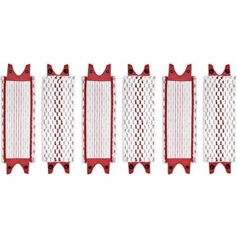 Lot de 6 lavettes microfibre pour Vileda EasyWring Ultramax – Nettoyage sols durs – Dimensions 36x14 cm – Résistantes à l'usure (1/5)