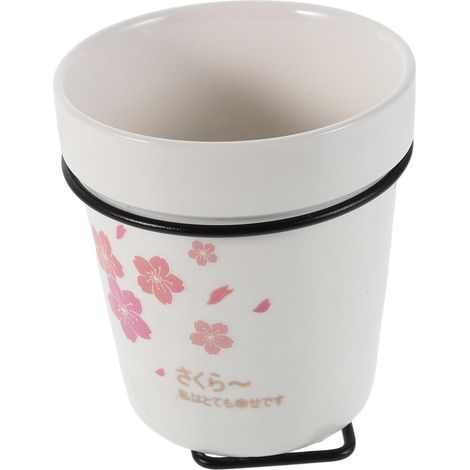 Soporte de cerámica para palillos, cesta colgante para cubiertos, escurridor de utensilios para cocina, barra de sushi, almacenamiento de cocina (1/4)
