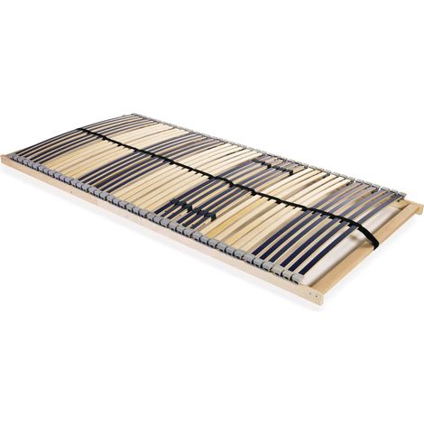 Slatted Bed Base without Mattress with 42 Slats 7 Zones 100x200 cm vidaXL
