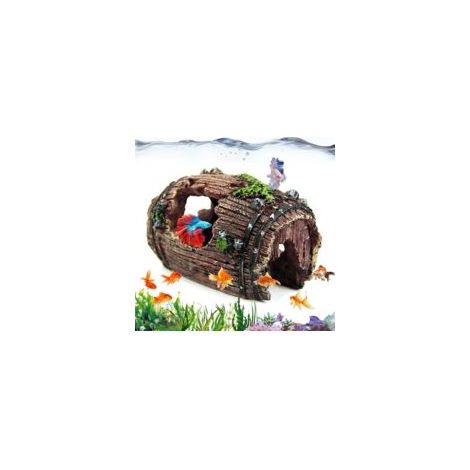 Cachette Aquarium en Résine 11x7x8cm - Grotte Décorative pour Poisson - Repos et Reproduction (1/5)