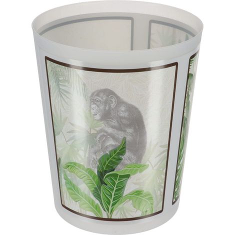Poubelle de salle de bain 5L déco Bonobo - TENDANCE
