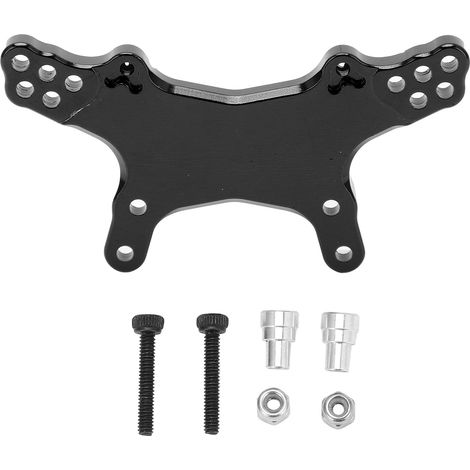 Support de suspension avant en alliage d'aluminium 1/18 pour Losi MiniT 2.0 - Pièces de rechange et amélioration RC (Noir) (1/5)