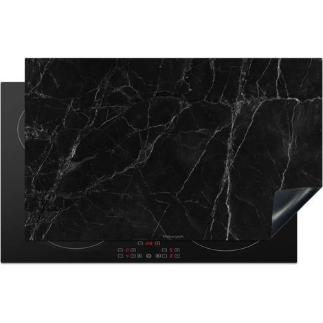 PROTECTION PLAQUE INDUCTION Noir - Marbre Cuisine Accessoire 85x52 cm