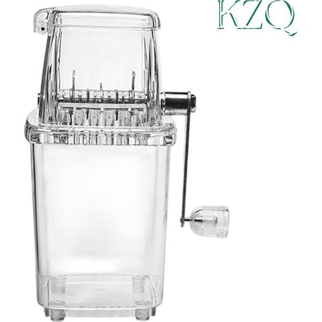 Concasseur à Glace Manuel pour Usage Domestique, Machine à Rafraîchir avec Manivelle pour Cônes de Neige, Slush et Boissons - KZQ (1/5)