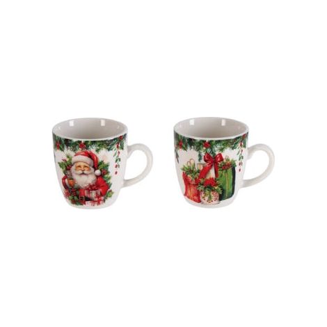 Ad Trend Set 2 Tazzine Natalizie Ø6 cm – Tazzine da Caffè Decorative per la Tavola di Natale (1/2)
