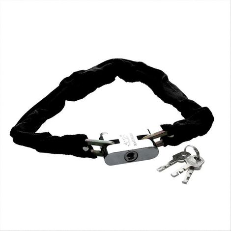 65 cm langes, robustes Fahrradschloss aus Metall, hohe Sicherheit, mit Schlüsseln und Etui (1/5)