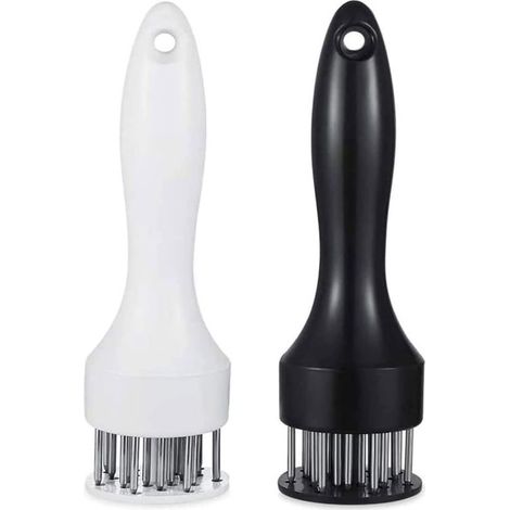 Attendrisseur Viande - Lames Acier Inoxydable - Pour Barbecue Marinade - Lot de 2 (1/4)