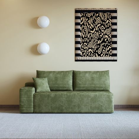 Canapé, Tissu, Salon, Vert, Confortable (1/5)