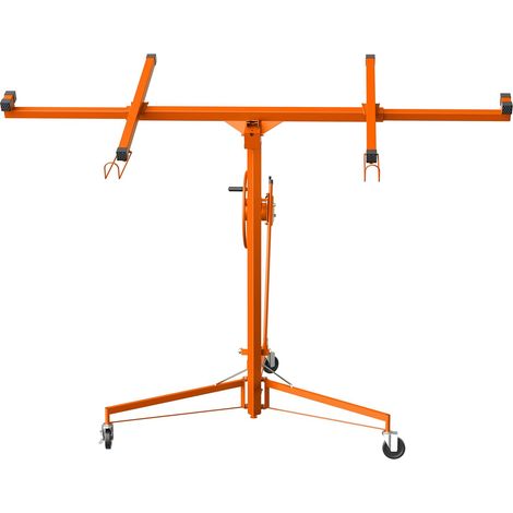 STANEW Alzalastre per cartongesso XXL, alzalastre per cartongesso,pannelli cartongesso,Regolabile In Altezza 140-325 cm, Portata Di 68 Kg, Arancione