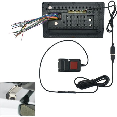 ZVD Mini caméra DVR pour voiture 170 degrés réglable HD 1080P enregistreur de course accessoires (1/4)