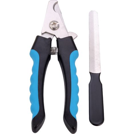Coupe-ongles et lime pour animaux, Coupe-ongles et lime pour animaux, Coupe-ongles pour animaux - Bleu (1/4)