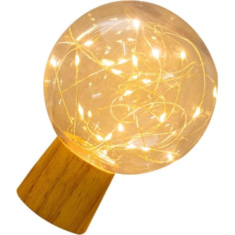 Lampe LED de Nuit Forme de Boule Étoilée Lampe de Chevet Compacte pour Chambre Lumière Décorative Douce et Apaisante USB Veilleuse Créative pour Ambiance Chaleureuse (1/5)