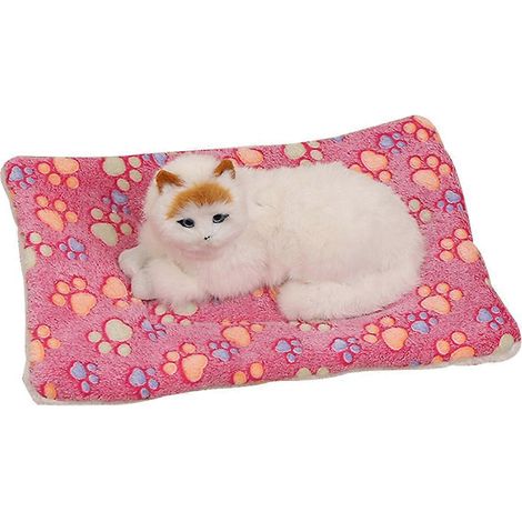 Lit ultra doux pour animaux de compagnie, couverture thermique confortable pour cage avec motif dessin animé, idéale pour les petits animaux, double face, très absorbante, réutilisable, lavable en mac (1/4)