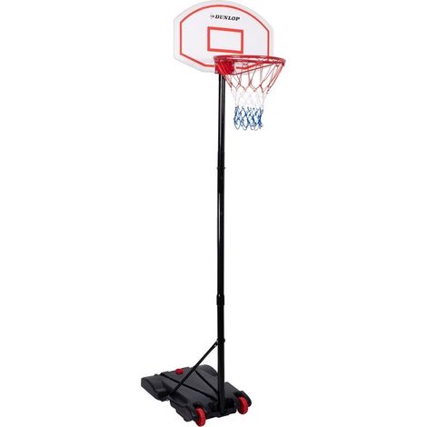 [JAMAIS UTILISE] Dunlop Basketball Pole - anneau de basket avec support - 165 à 205 CM - set de basket - basket pour l'extérieur (1/5)