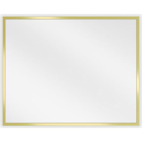 Mexen Loft specchio da bagno rettangolare 50 x 40 cm, cornice dorata - 9852-050-040-000-50 (1/5)