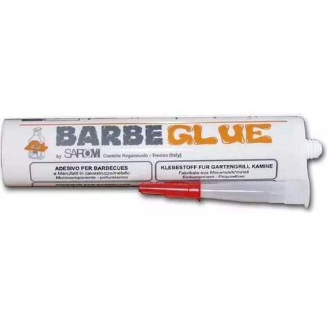silicone/collante in tubo per barbecue sarom fuoco "speciale barbeglue"