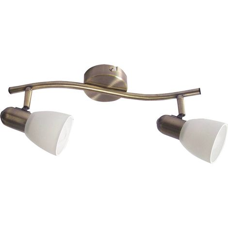 Faretto parete/soffitto Rabalux Soma bronzo/bianco 2xE14 (1/4)
