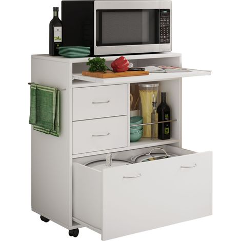 Carro de cocina que sirve rodillos de carro Kicha 86x70x40 - VCM