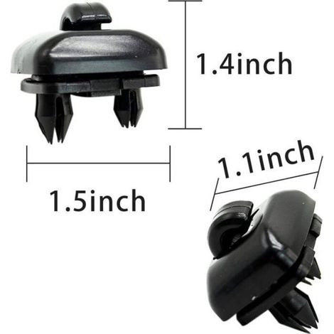 Lot de 4 clip de pare-soleil automatique Clip de pare-soleil, crochet de support de crochet de pare-soleil automatique pour Audi (1/5)