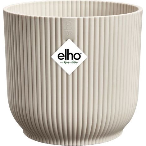 Pot Vibes Fold Blanc Lin Pot De Fleur Design D.14cm - Elho Bv