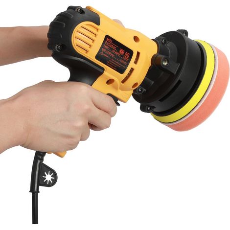 Autopolierer – 700 W, Autopolierer, Polierer – 600–3700 U/min – mit abnehmbarem Griff und Zubehör (1/5)