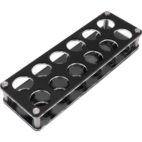 Support de présentation pour bouteilles de vin en acrylique résistant aux chocs, présentoir décoratif 2x6 12 têtes avec porte-gobelets pour bar domestique (1/5)