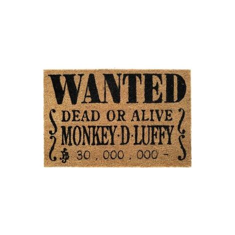 Felpudo Wanted Monkey D Luffy One Piece
