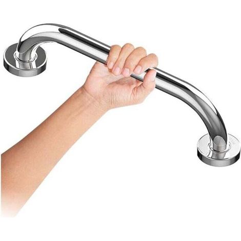 25cm-Barre d'appui WC Barre d'appui Inoxydable Chromé de Pour Salle de Bain, Poignée de Douche, Poignée de Bain, Barres d'appui Pour Salle de Bain (1/5)