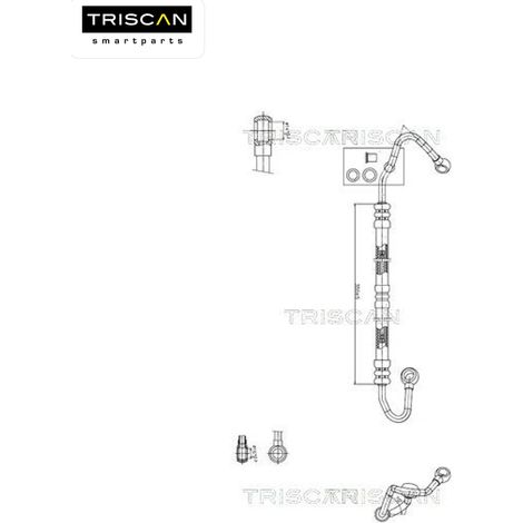 Tuyau hydraulique, direction TRISCAN 8516 11018 BMW 32 41 1 093 461