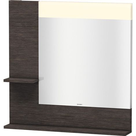 Miroir DuravitVERO 142x800x800m avec éclairage chêne