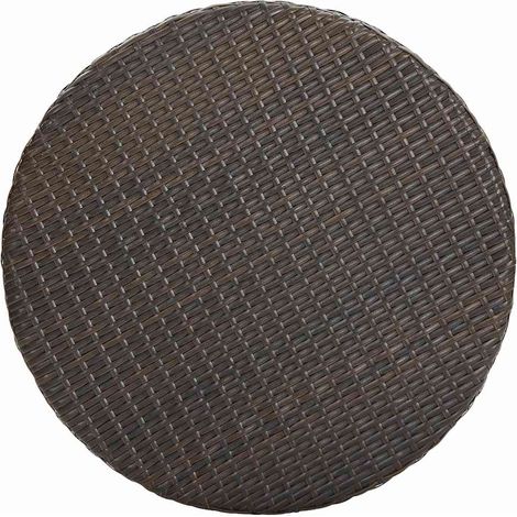 Maison Exclusive - Mesa de jardín de ratán sintético marrón 60,5x (1/5)