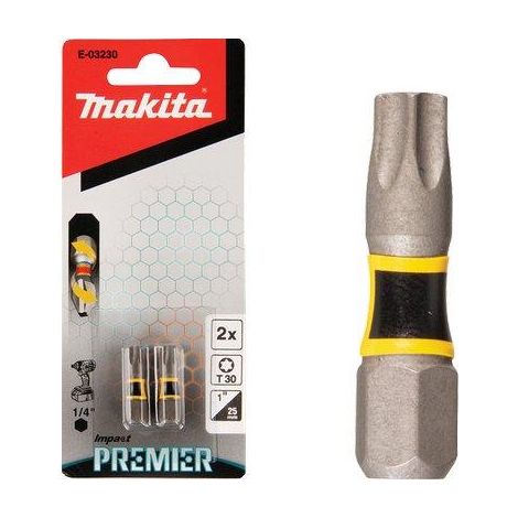 INSERTO TORX X AVVITATORE IMPULSI MAKITA - TXMM 30X25 CF=PZ 2- 3 confezioni