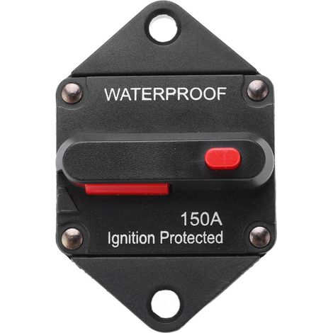 Jeffergarden Disjoncteur 32 V CC avec réarmement manuel, étanche, pour voiture, bateau, camion, bus, camping-car, quad, 150 A-DOU