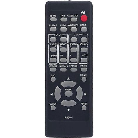 Télécommande de remplacement R020H pour vidéoprojecteur LCD Hitachi CP-AX2503, télécommande de rechange avec fonctions complètes (1/5)