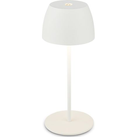 Briloner Mini Lámpara De Mesa LED Inalámbrica Recargable Táctil Regulable IP44 2,5W 150lm 2700K Blanco